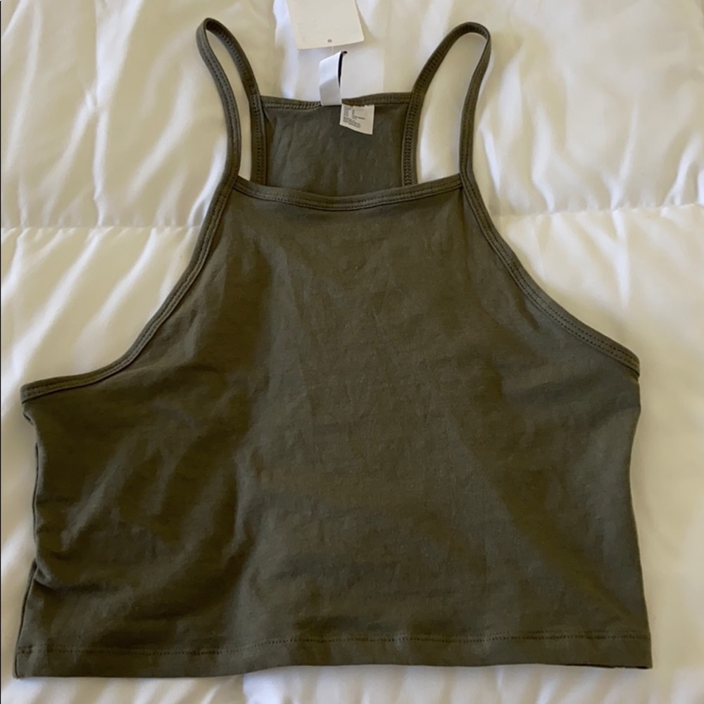 small green tank top from H&M.